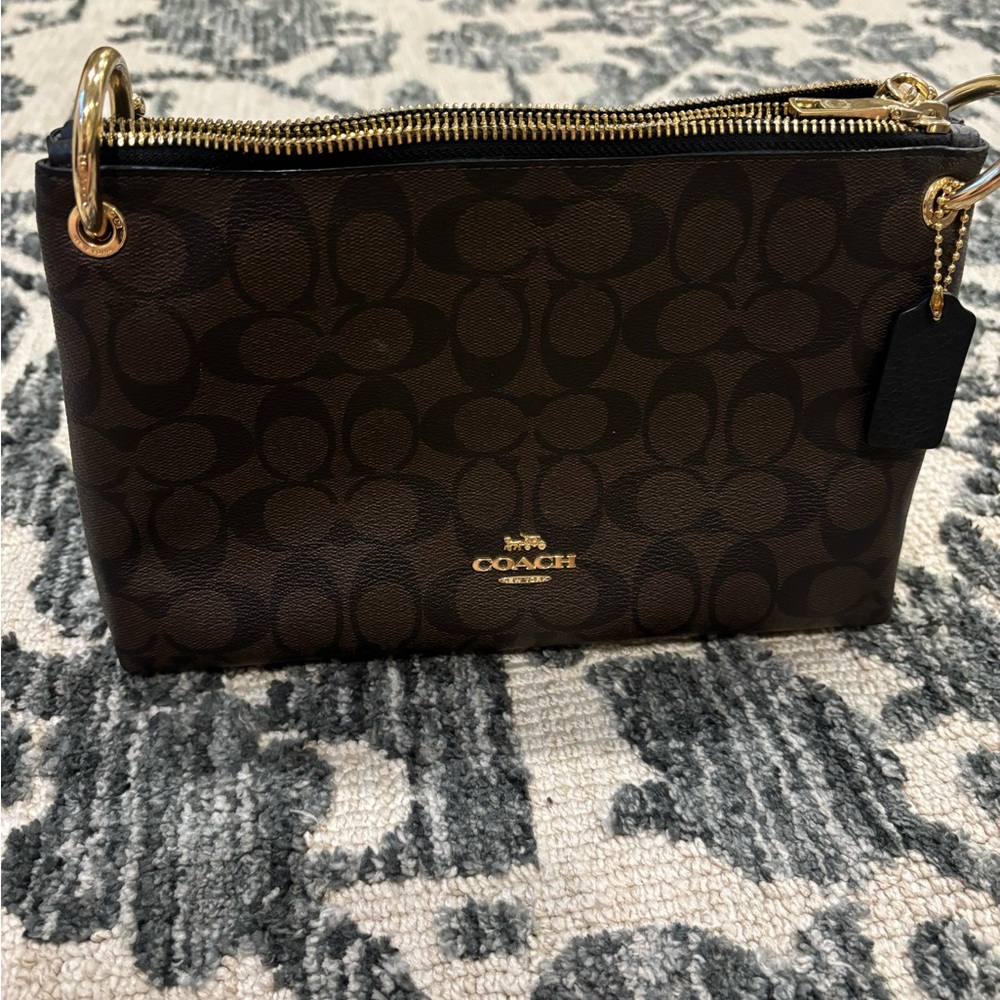 Coach crossbody bag , double zip